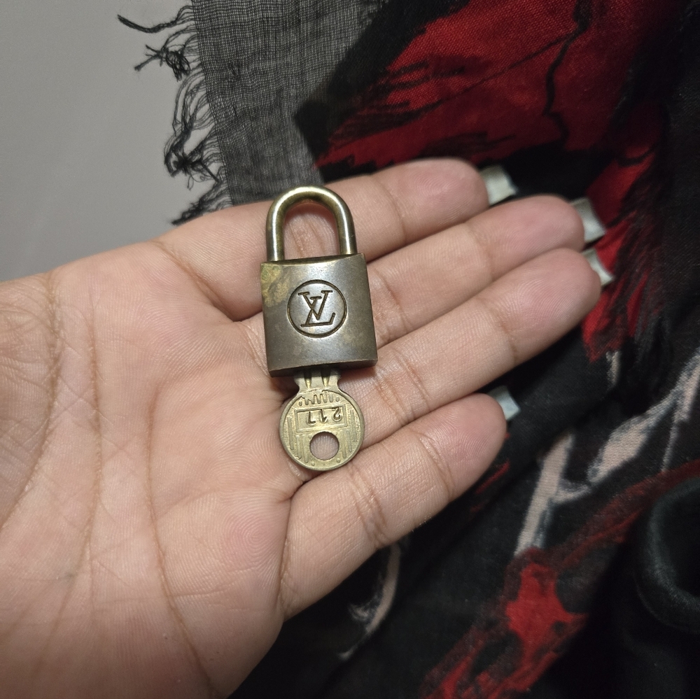 Louis Vuitton Brass Padlock and Key #217